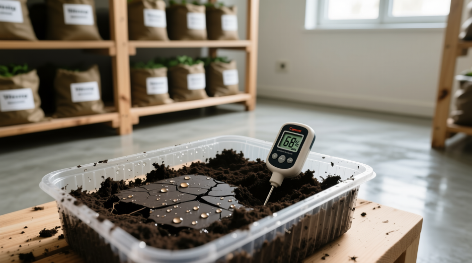 Optimal substrate hydration: water holding capacity (WHC) and field capacity in mushroom cultivation